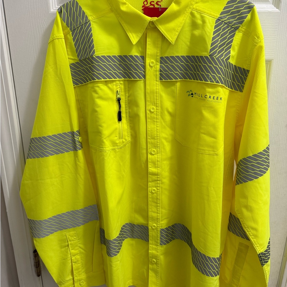 GSS High Visibility Workwear Men's Yellow Safety Shirt